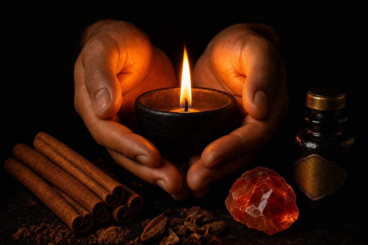 Fire Element: Activation, Courage, and Transformation Rituals — practice illustration