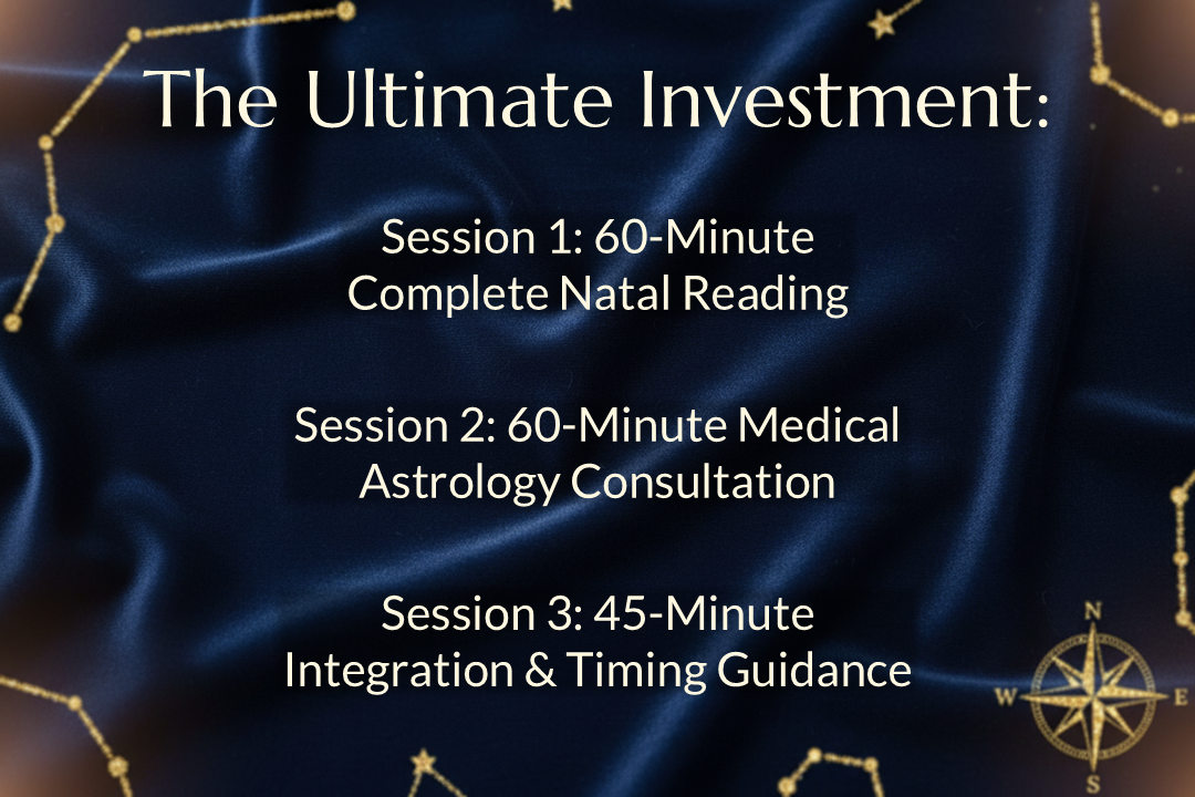 Premium Astrology Package – Complete 3-Session Transformational Journey