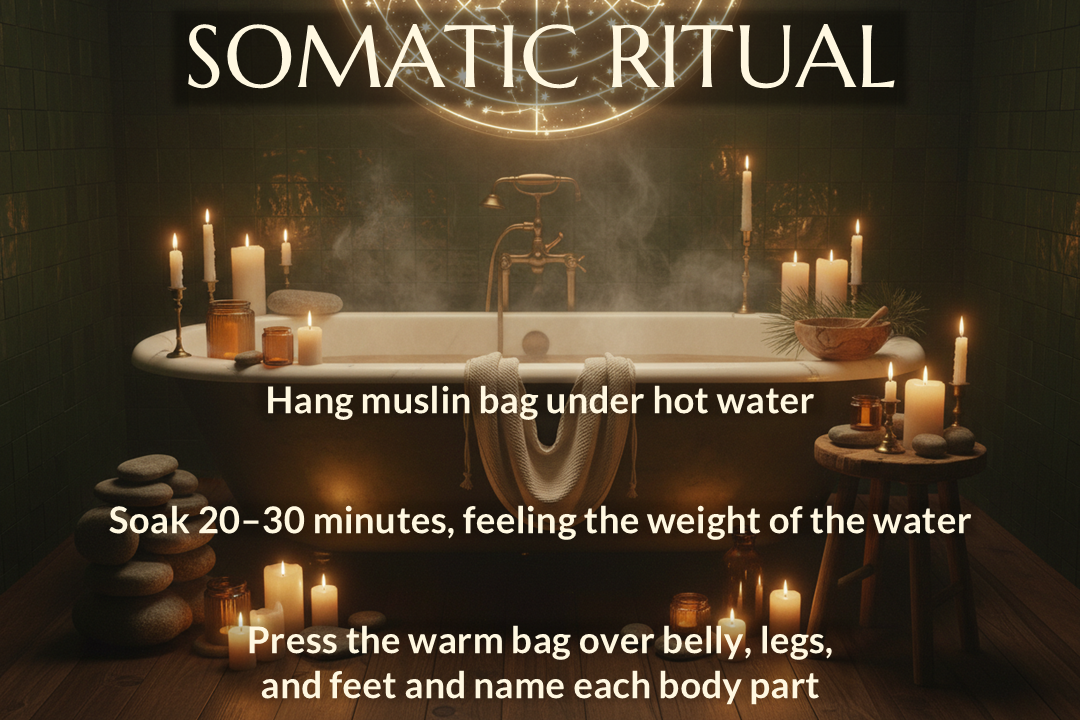The Somatic Grounding Soak | Earth Element