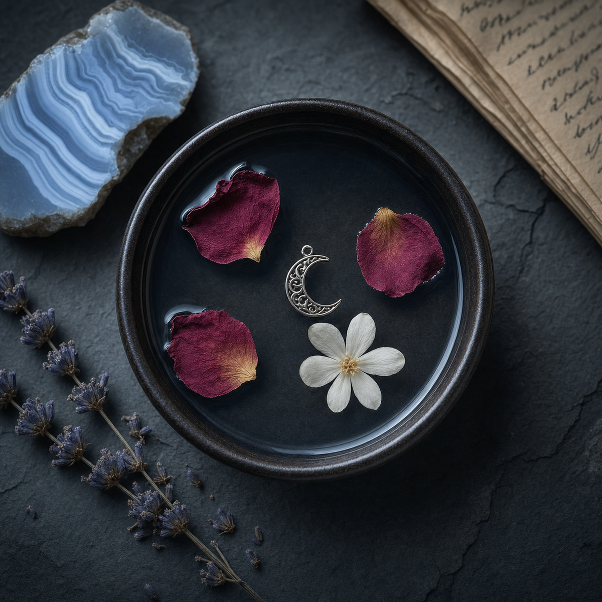 Water Element: Emotional Depth, Intuition, and Fluid Rituals — practice illustration