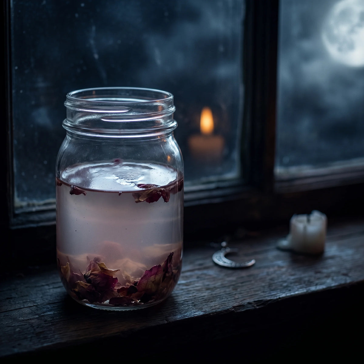 Moon Bath Ritual: Full Moon and New Moon Soaking — practice illustration